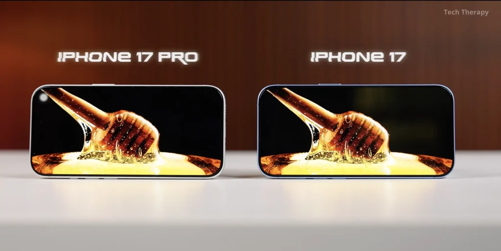 iPhone 17 Vs iPhone 17 Pro Display